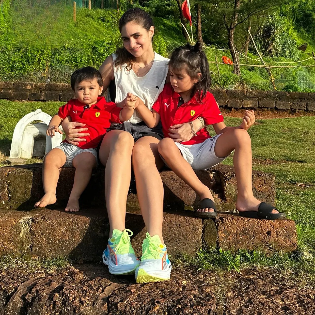 Rampal shares two daughters, Mahikaa and Myra, with his former wife, and the girls are frequently seen with him and Gabriella at family outings.